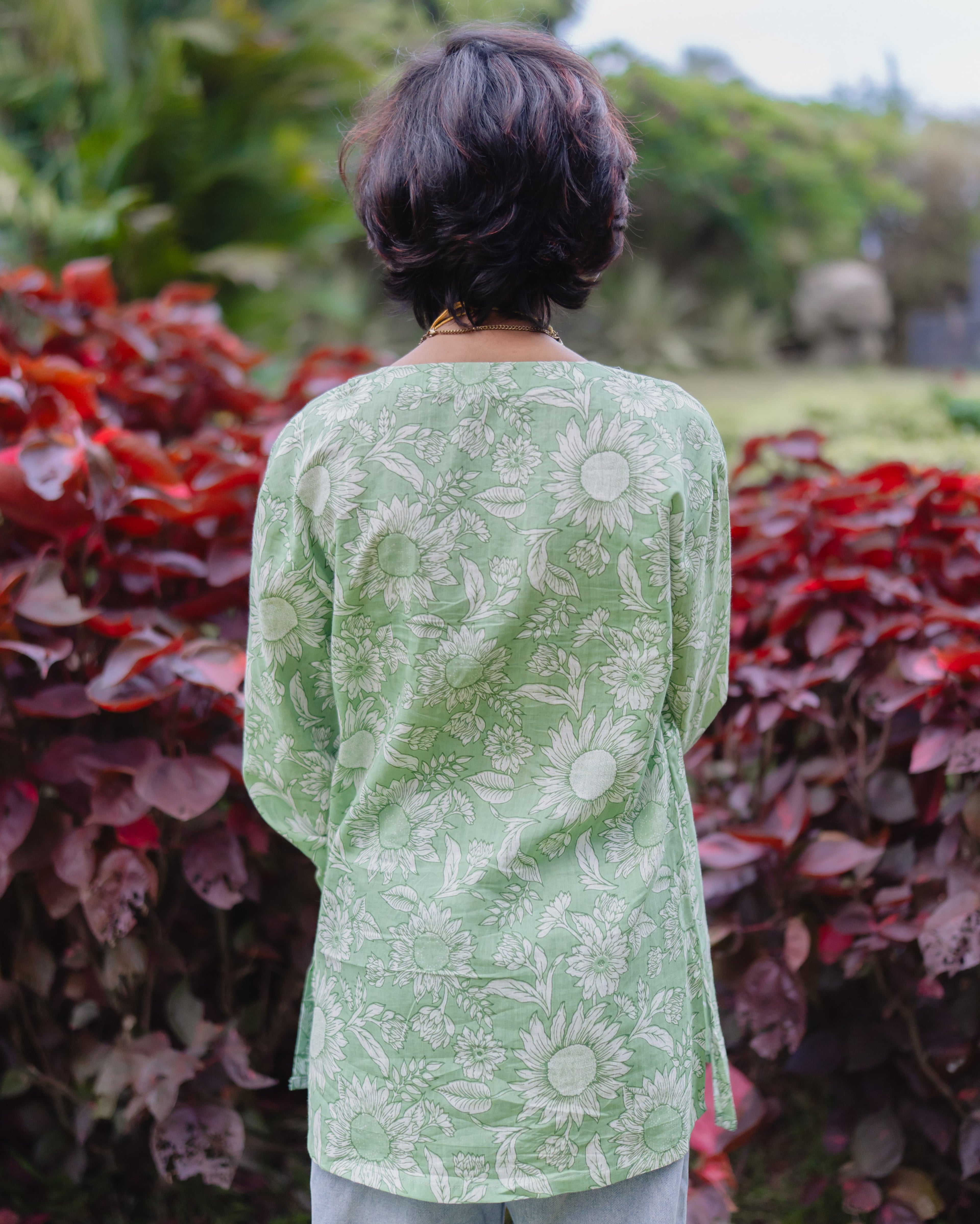 Aira Pastel Green - Relaxed Fit Short Kurti