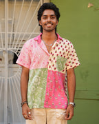 Thunnal - Unisex Patchwork Shirt