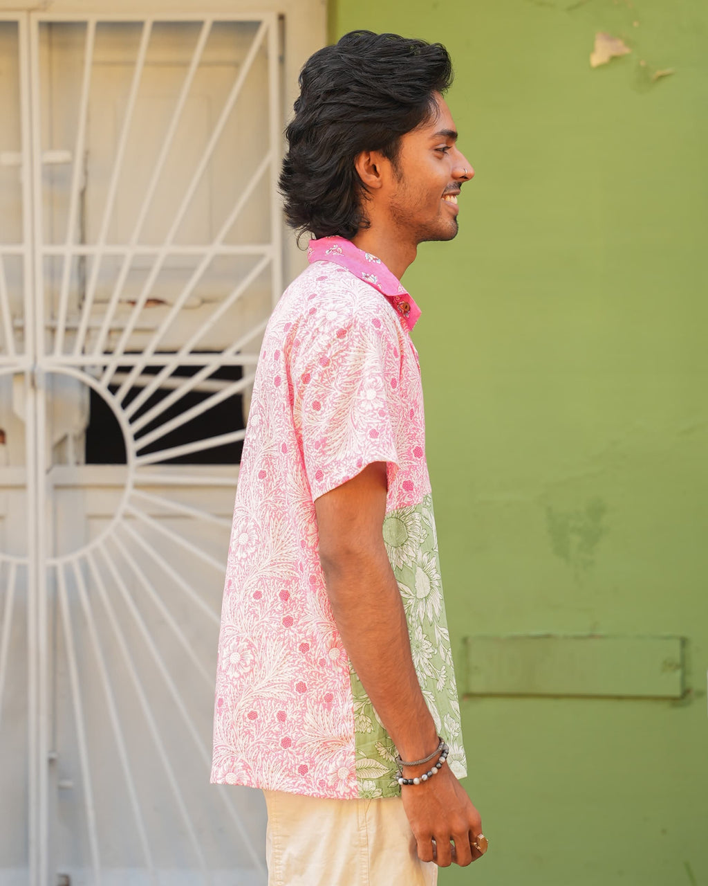 Thunnal - Unisex Patchwork Shirt