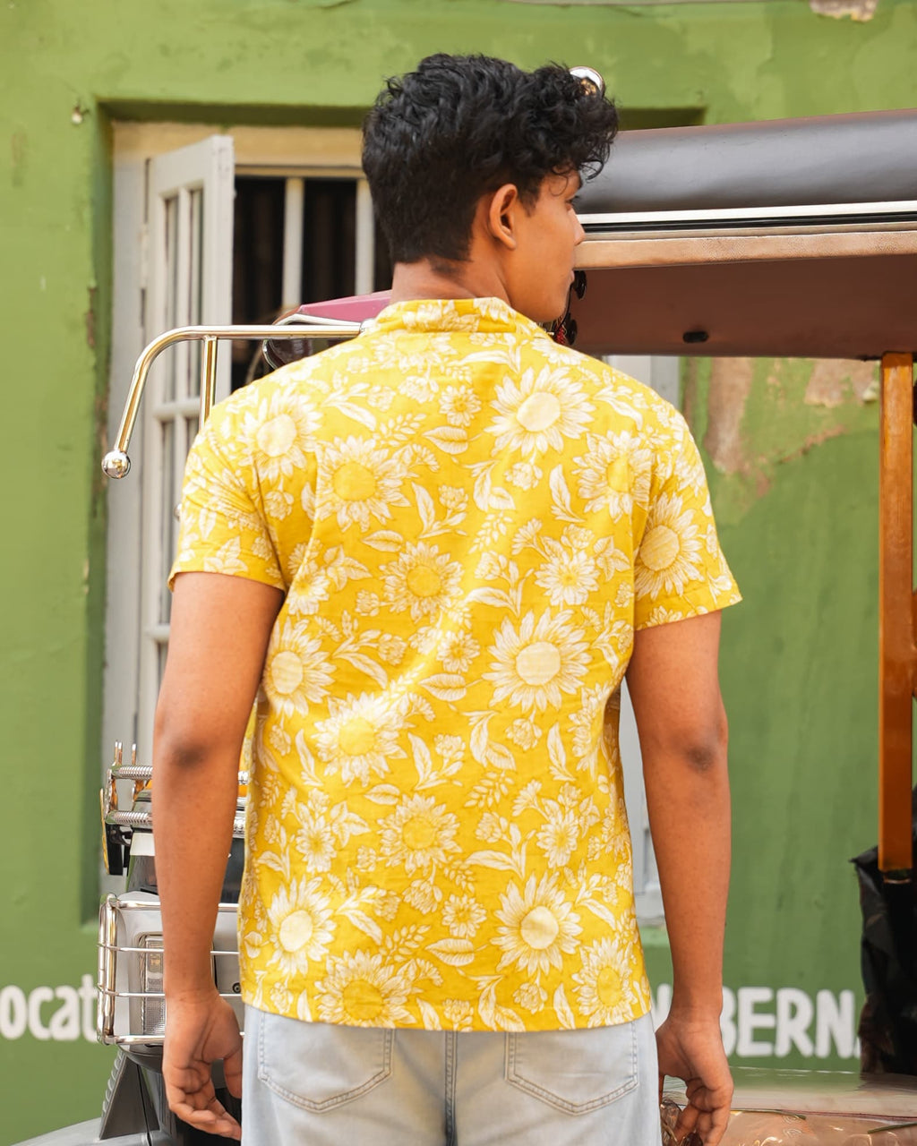 Aroha - Yellow Printed Unisex Shirt