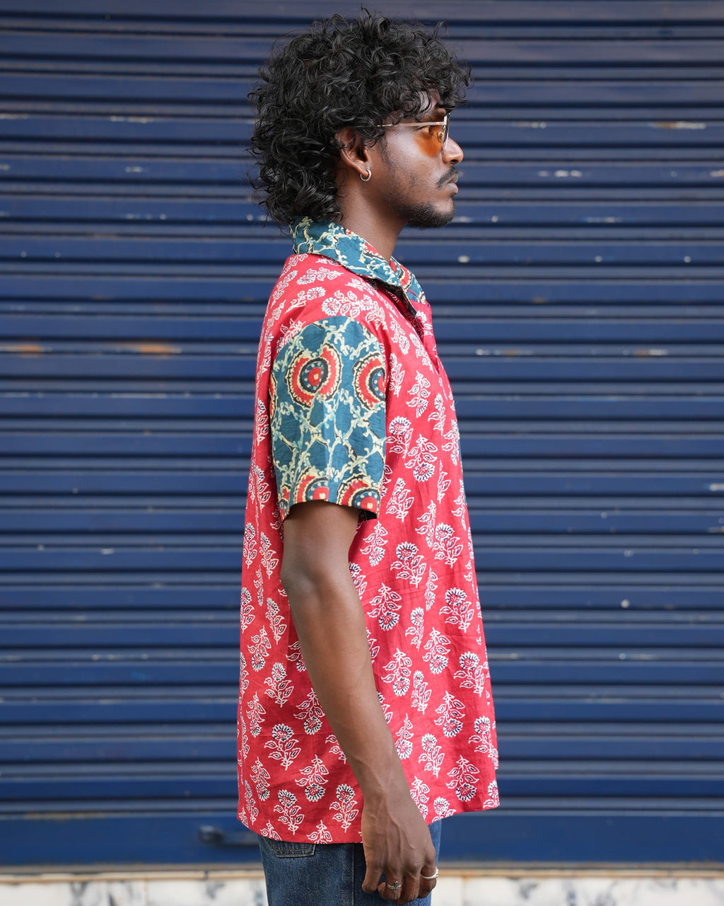 Dua - Red And Blue Printed Unisex Shirt