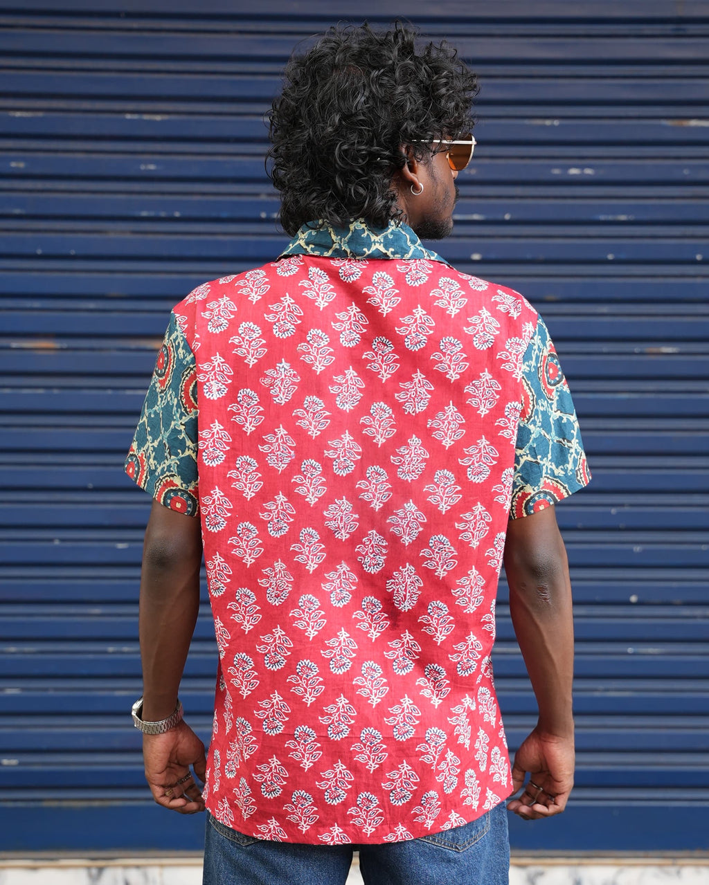 Dua - Red And Blue Printed Unisex Shirt