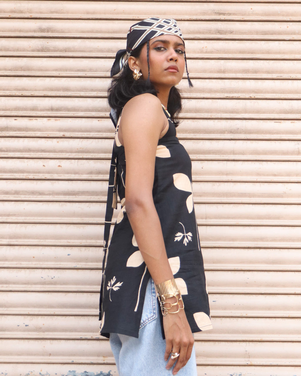 Lila Black - Printed Short Kurti