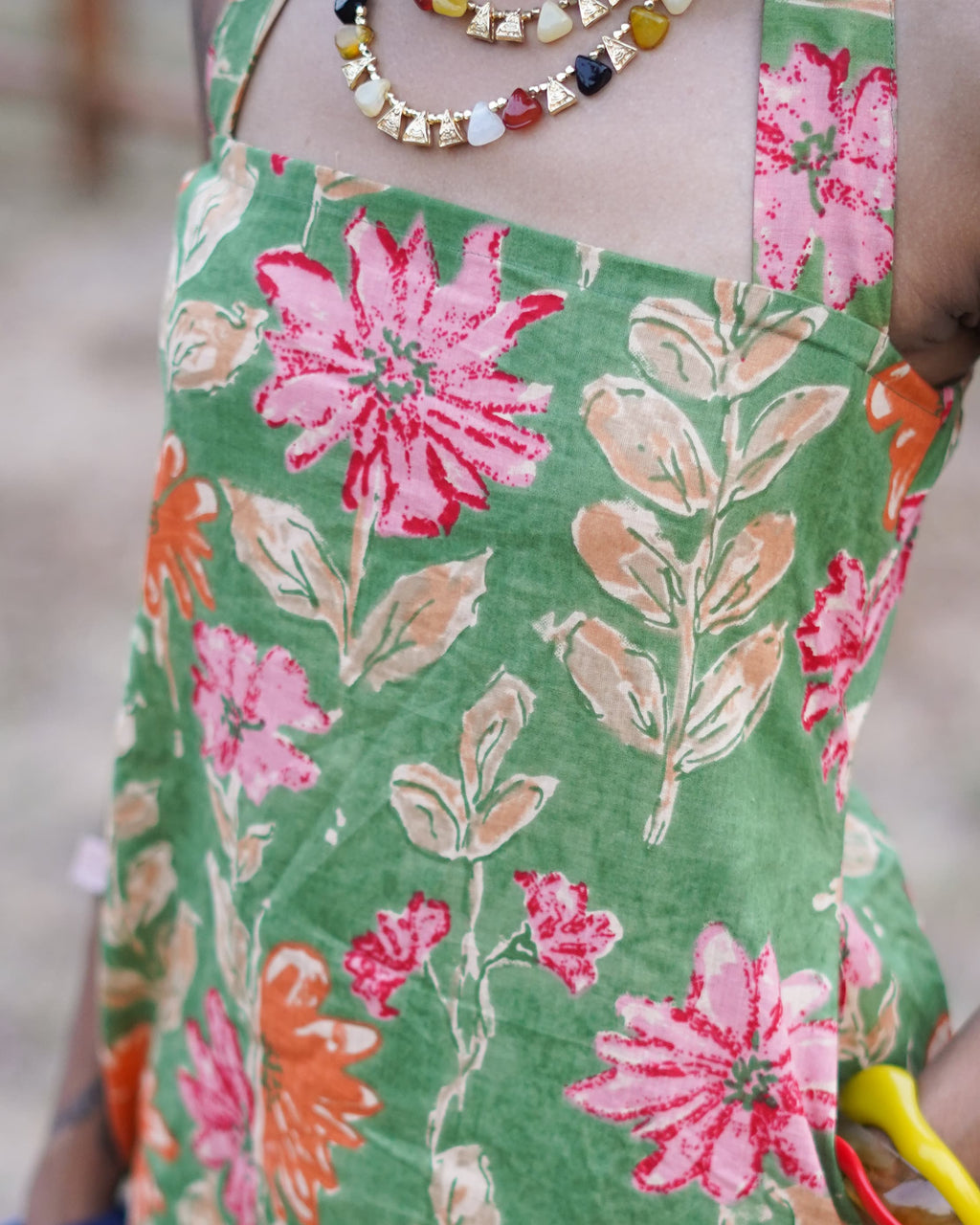 Lila Green - Floral Printed Short Kurti