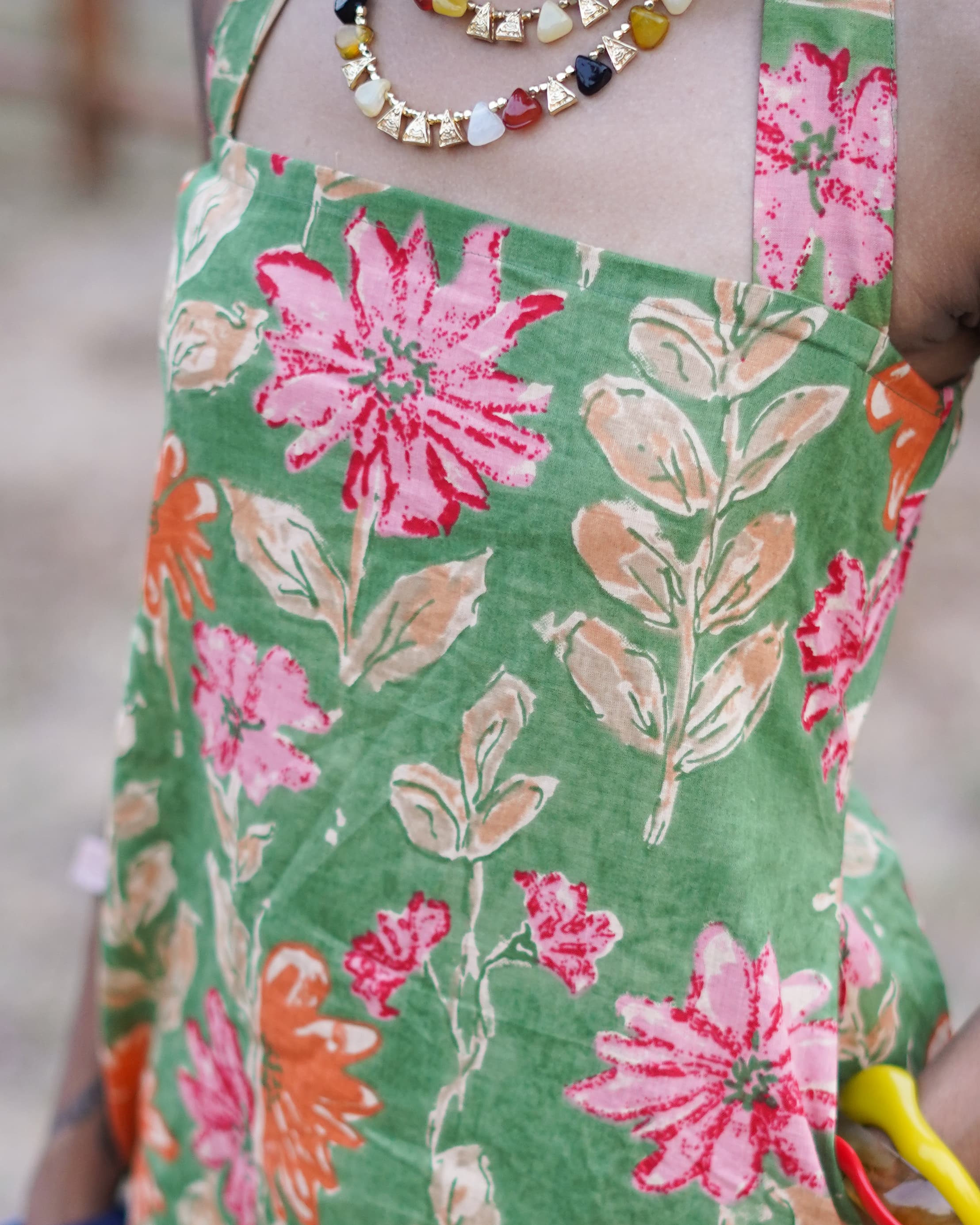 Lila Green - Floral Printed Short Kurti