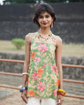 Lila Green - Floral Printed Short Kurti