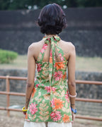 Lila Green - Floral Printed Short Kurti