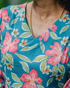 Nirala Blue - Asymmetrical Long Kurta Ehkaaya X Her Untold