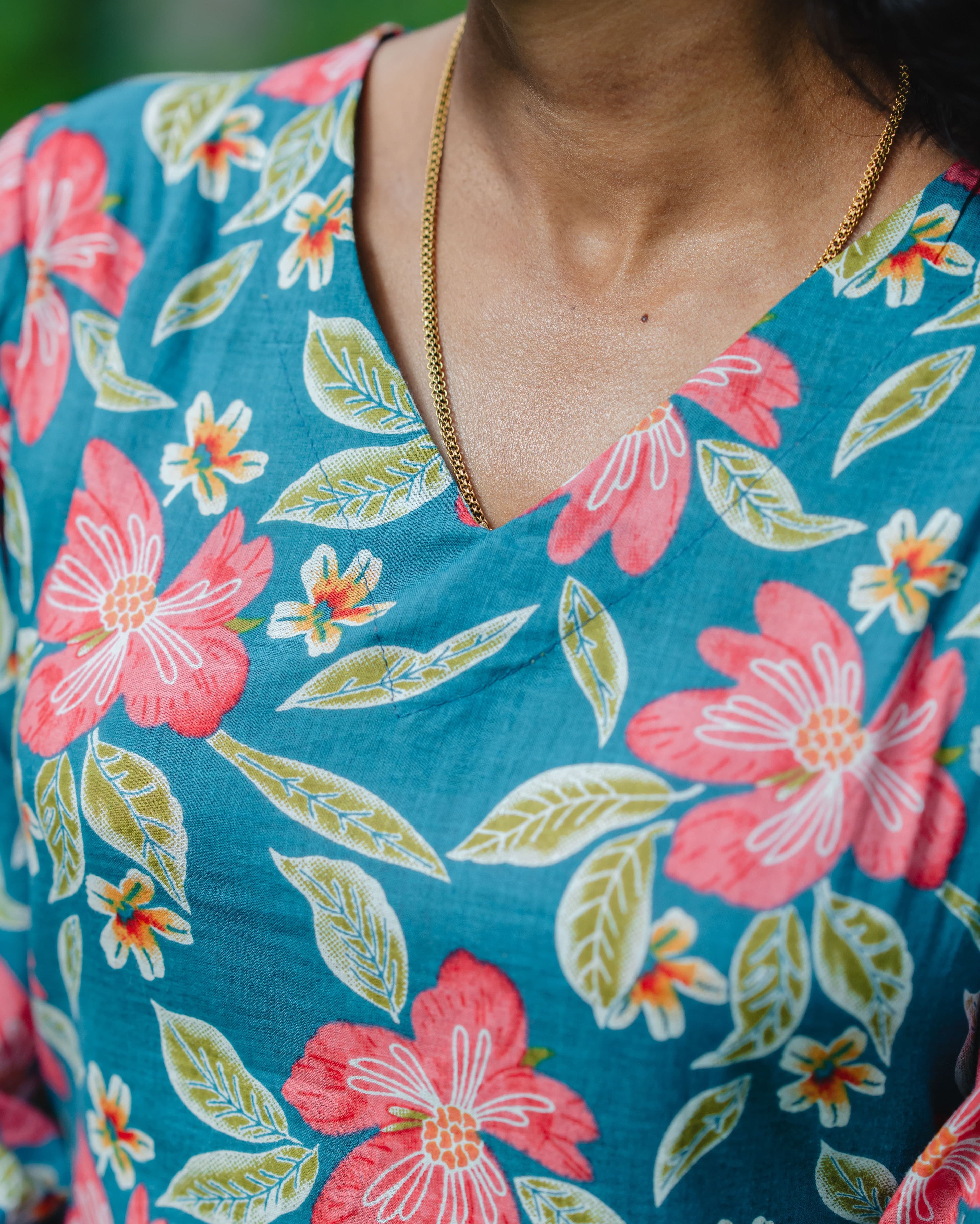 Nirala Blue - Asymmetrical Long Kurta Ehkaaya X Her Untold
