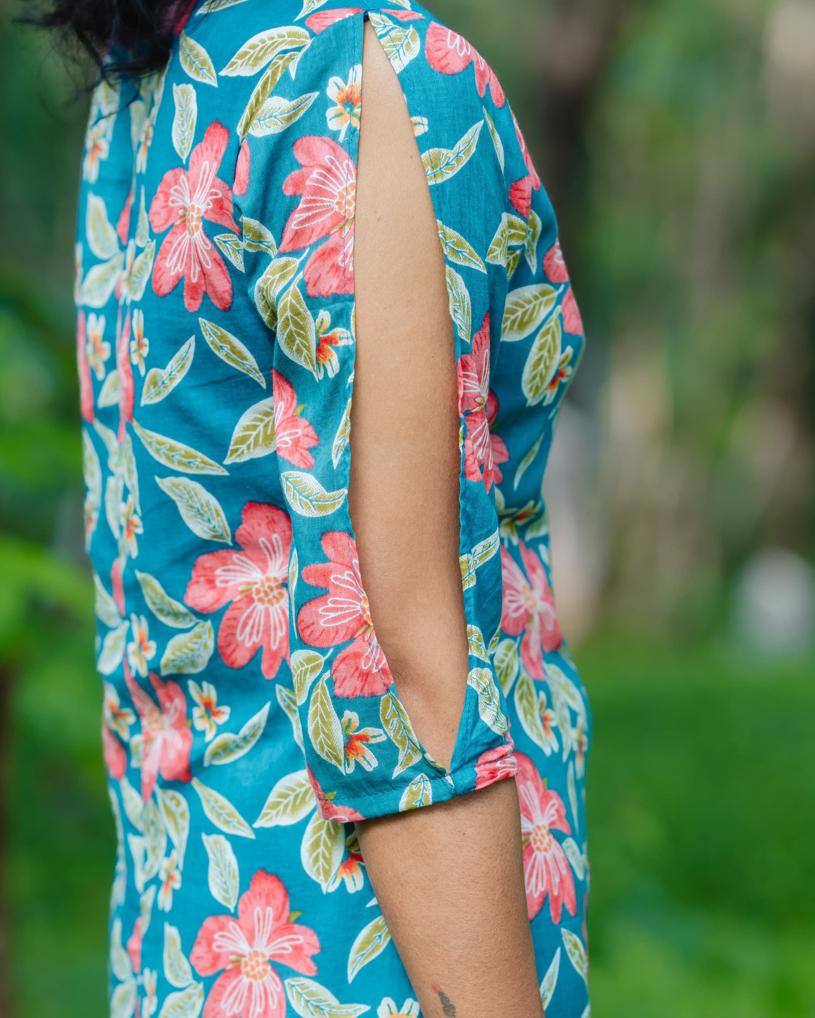 Nirala Blue - Asymmetrical Long Kurta Ehkaaya X Her Untold