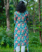 Nirala Blue - Asymmetrical Long Kurta Ehkaaya X Her Untold