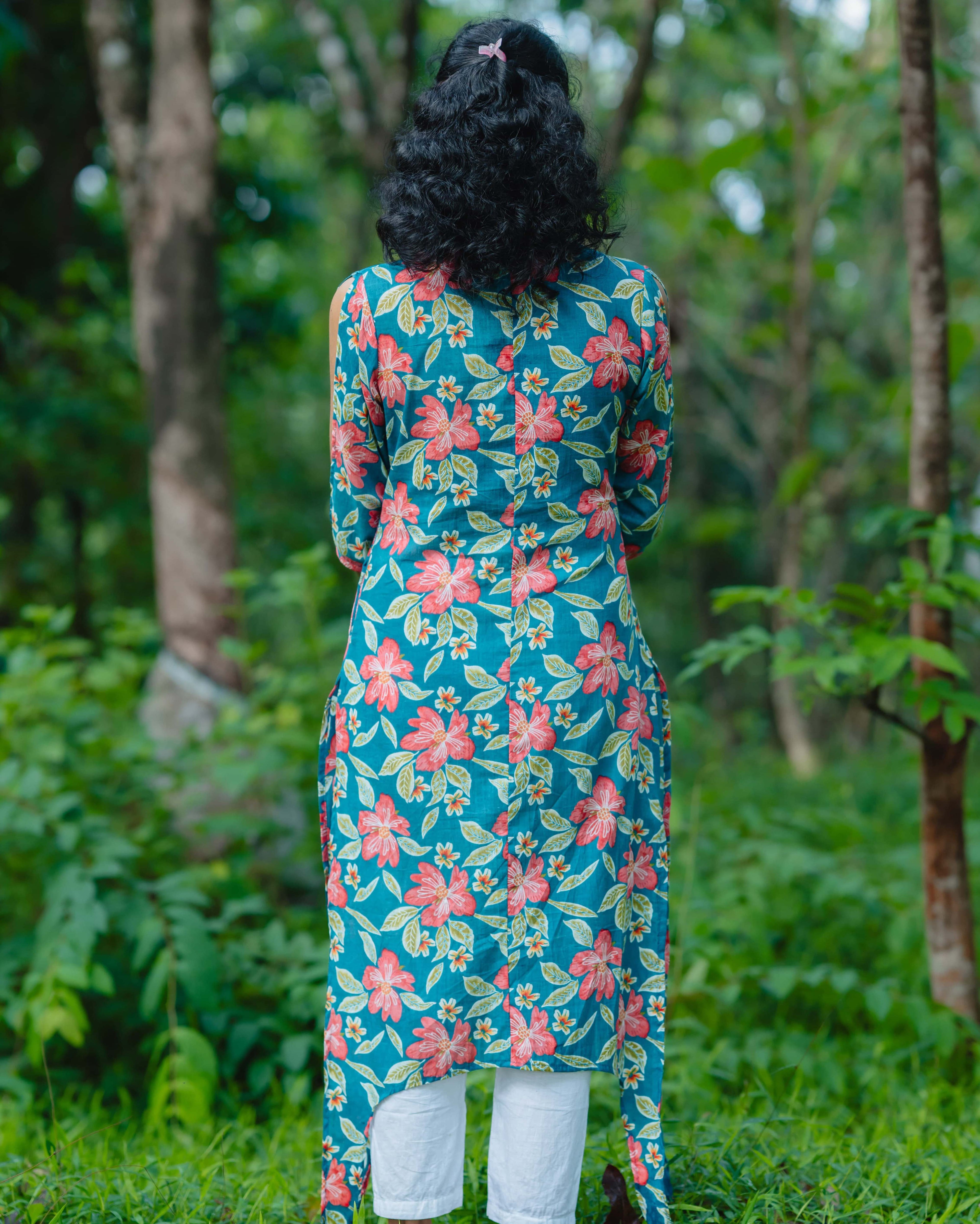 Nirala Blue - Asymmetrical Long Kurta Ehkaaya X Her Untold