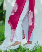 Nirala Fuchsia - Asymmetrical Long Kurta Ehkaaya X Her Untold